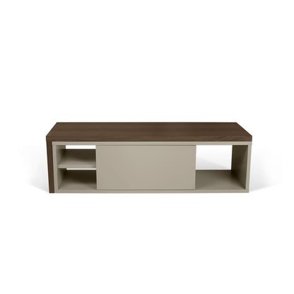 TV Stand - Concrete Melamine/Black Lacque (Code BE97)